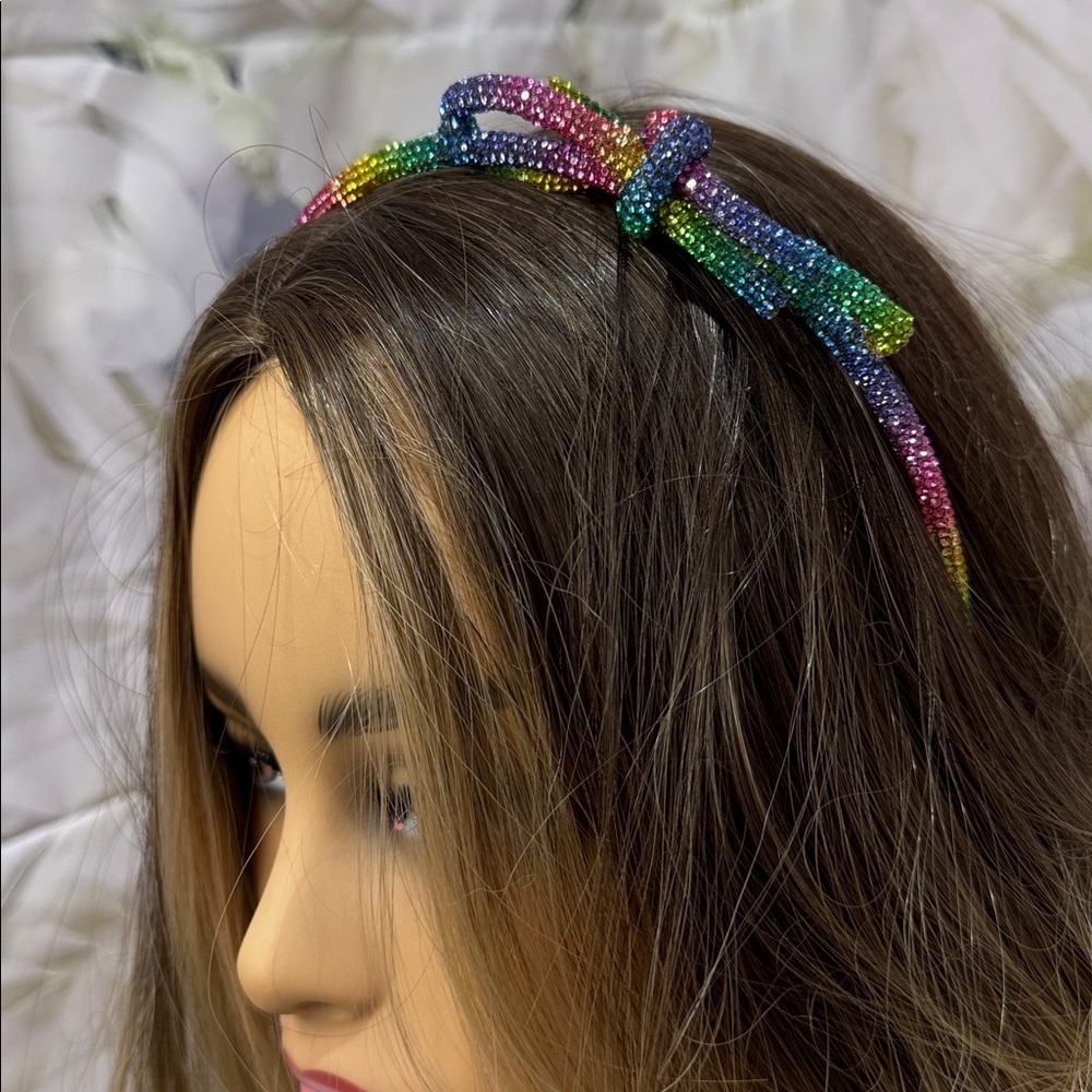 BOW Rhinestone headband - Picture 2 of 5